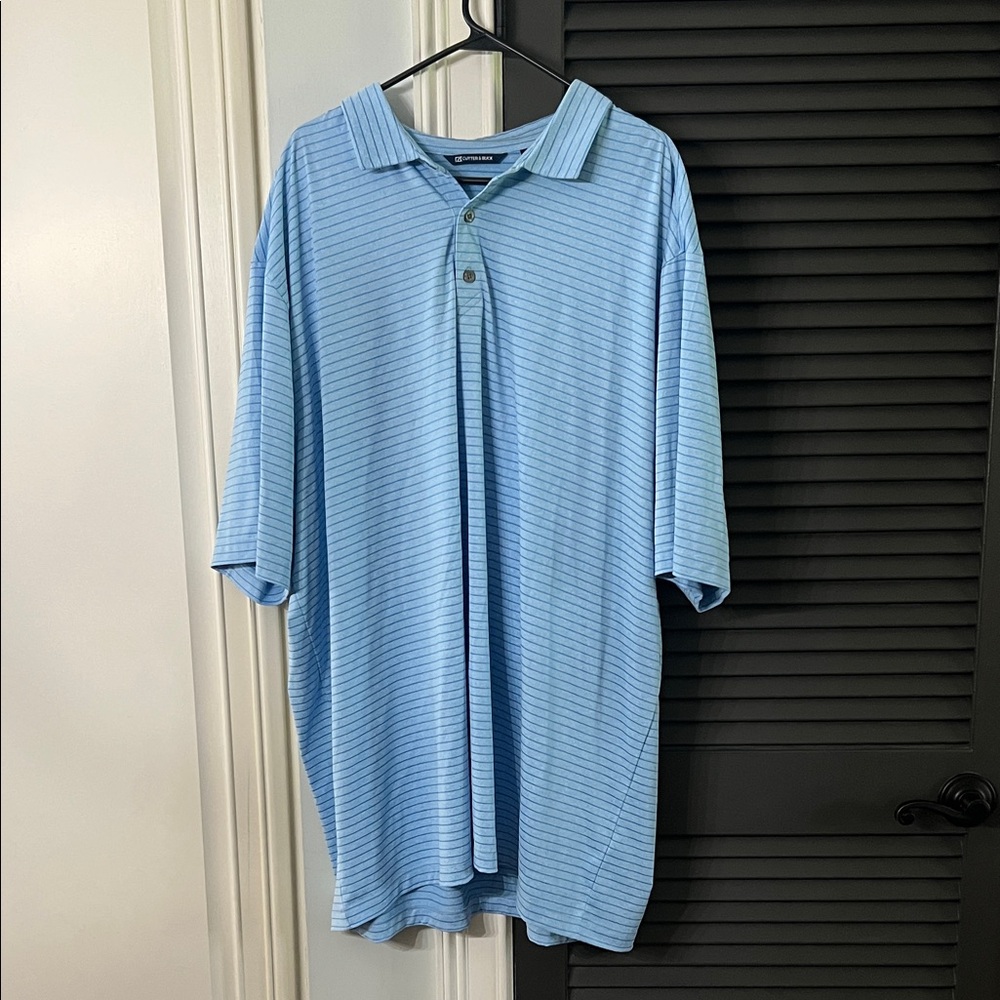Light Blue Striped Men's Shirt